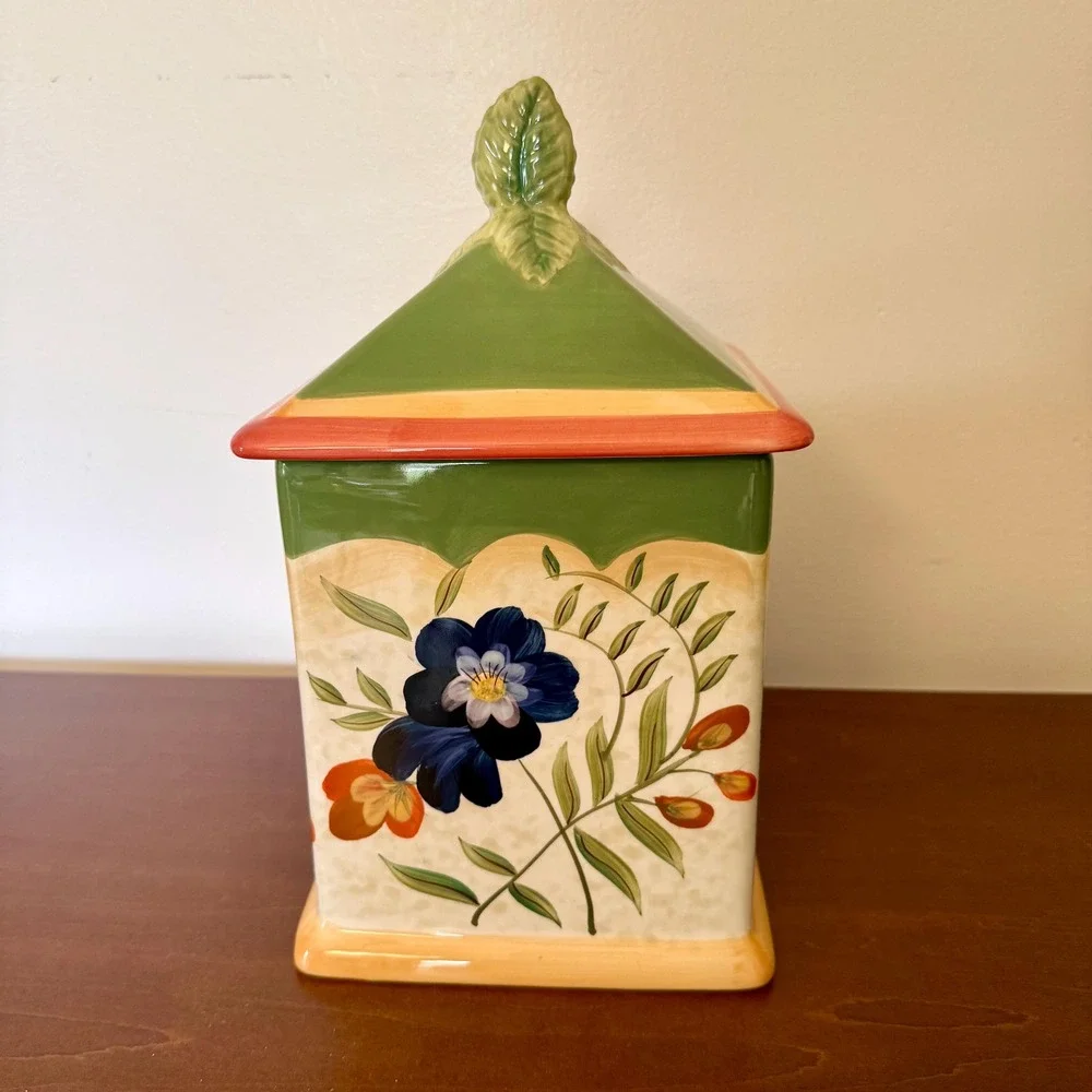 Vintage Certified International Wildflowers XL Canister 11